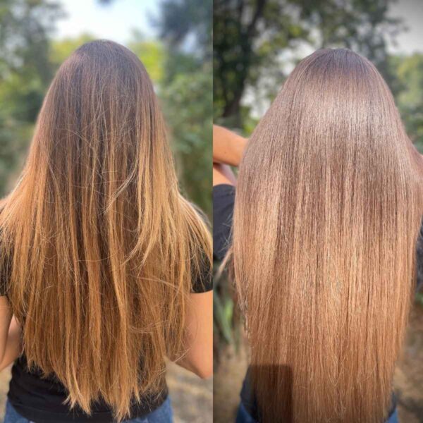 before-after-termozashtita-kalianto (1) Професионална термозащита за коса Калианто - преди и след употреба