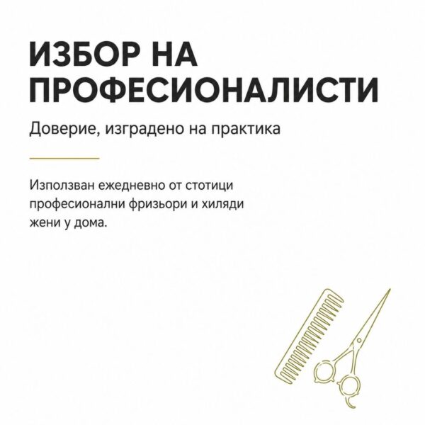 Термозащитен спрей Kalianto, използван от професионални фризьори