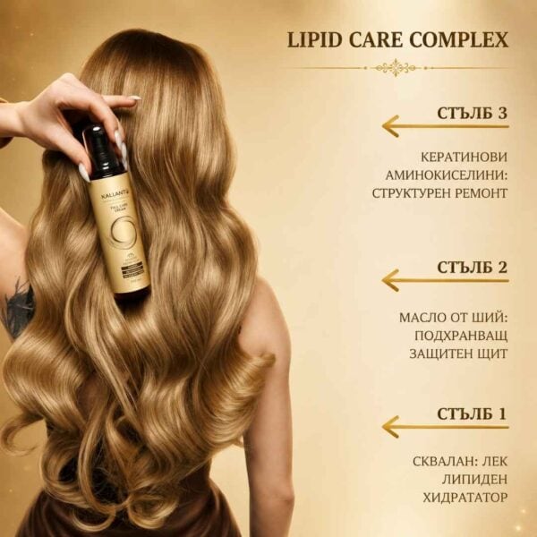 Как действа lipid care complex крем за коса на Kalianto