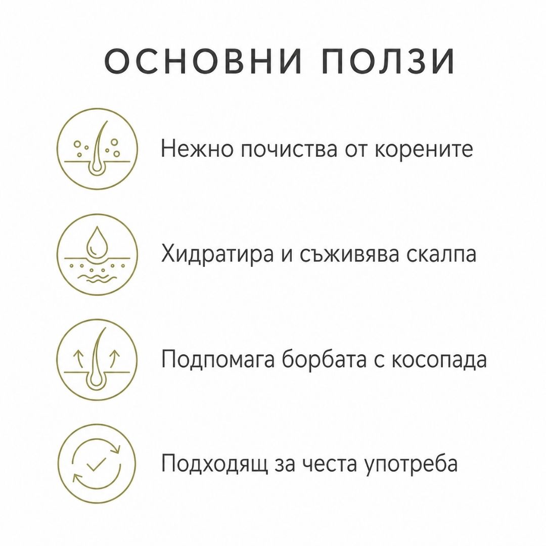 Ползи от шампоан против косопад Kalianto - хидратира и съживява
