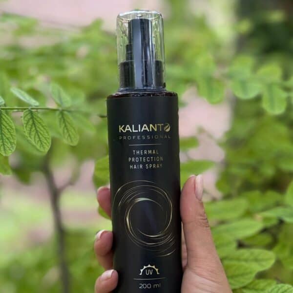 термозащитен спрей за коса със слънцезащита