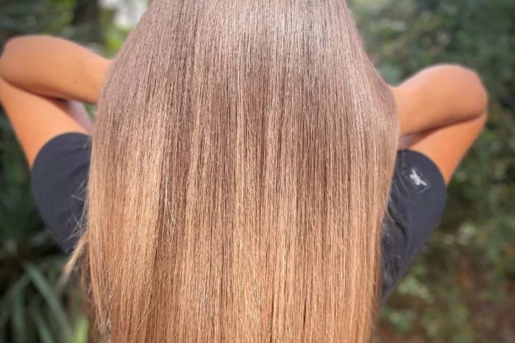 Жена с красива коса с продуктите на Калианто