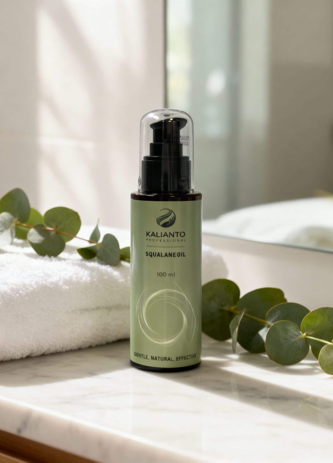 Чисто, натурално масло от сквалан за коса и кожа